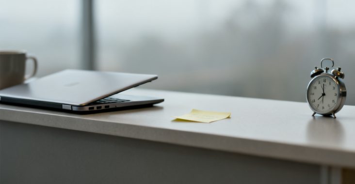 Put the Decision on the Calendar Instead of Another Meeting — desk scene