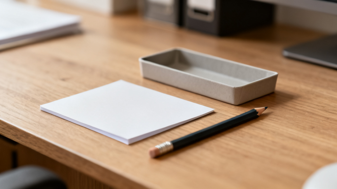 Write the No Before You Write the Yes — desk detail