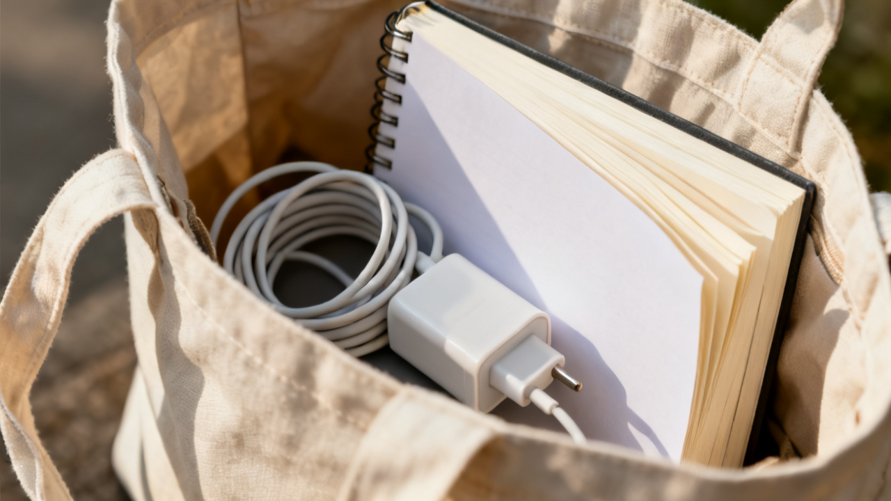 A Walking Reset Between Deep Work Blocks — desk detail